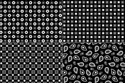 Seamless Black Bandana Patterns, a Pattern Graphic by Melissa Held Designs (Thumbnail 4 of 4)