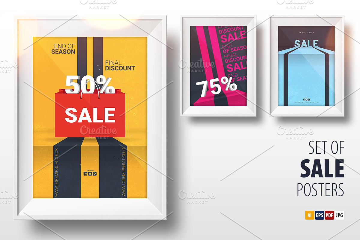 Sale or Discount Posters, a Flyer Template by Leo Edition (Photo 1 of 4)