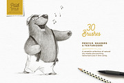 Pencil & Dry Media Procreate brushes, a Brush Add-On by Lisa Glanz (Thumbnail 2 of 9)