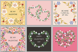 Happy Valentine's Day greeting cards, a Decorative Illustration by KartInnka