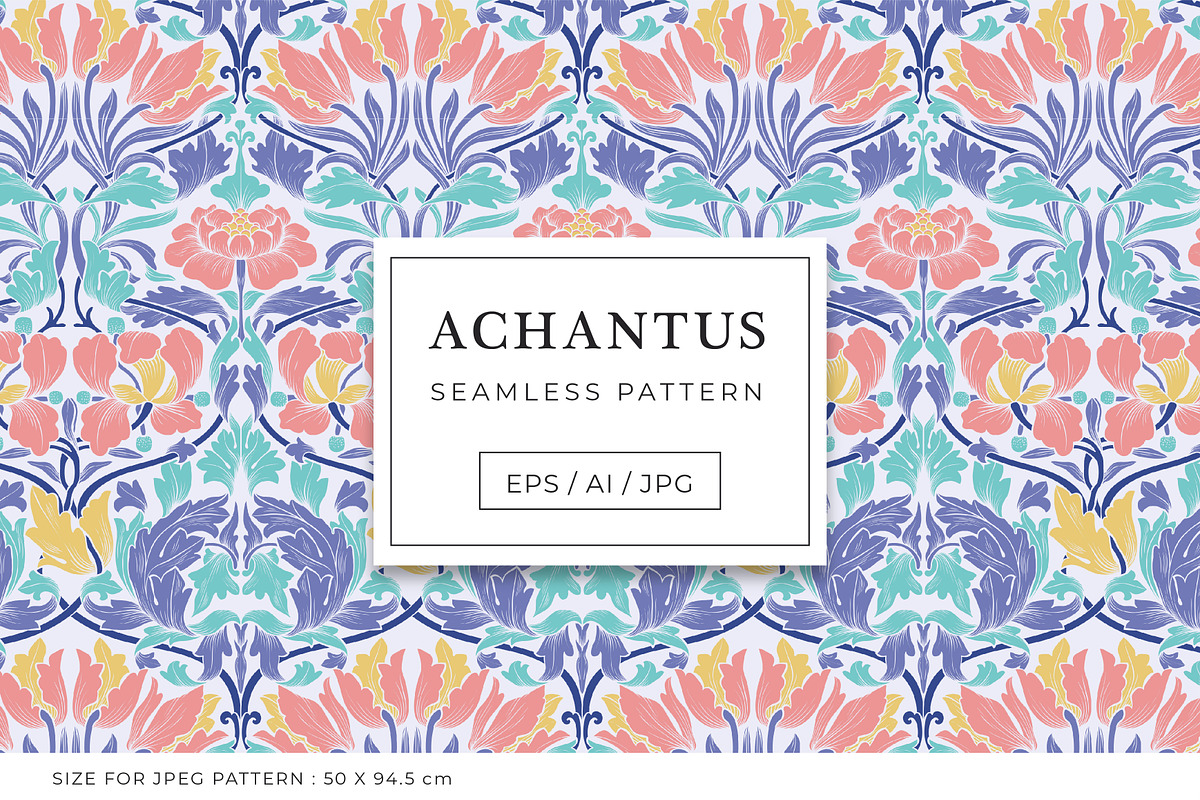 Achantus, Damask Print Patterns, a Pattern Graphic by ASTUDIO (Photo 5 of 9)