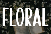Floral, a Script Font by InermediaSTUDIO (Thumbnail 1 of 7)