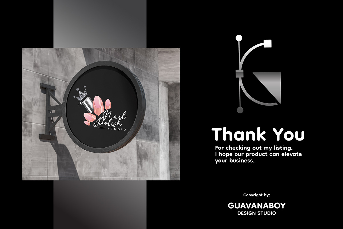 12 Feminine Nail Polish Salon Logo, a Branding & Logo Template by Guavanaboy (Photo 4 of 4)