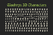 Gladwyn 3D, a Sans Serif Font by Craft Supply Co. (Thumbnail 8 of 8)