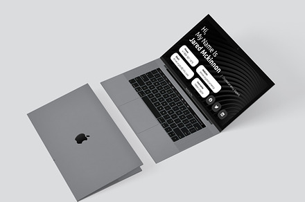 Laptop Business Card - Crypto Trader