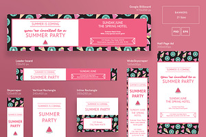 Banners Pack Summer Party