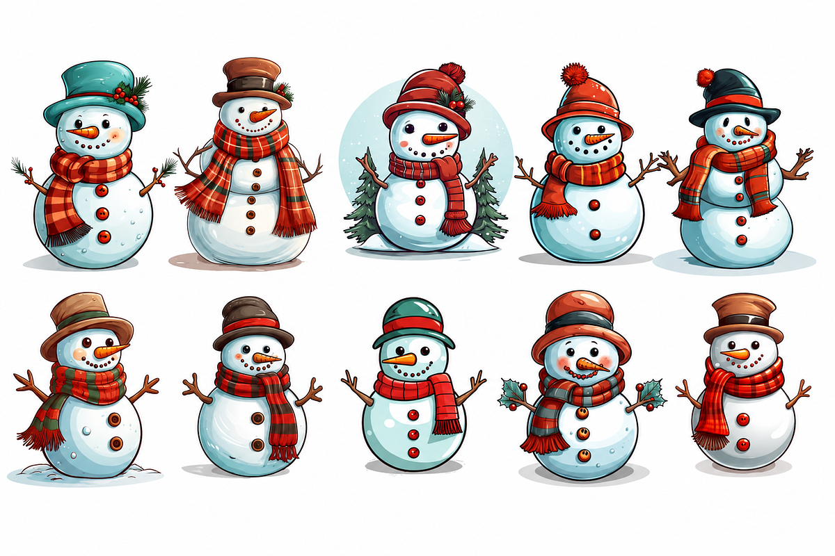 Christmas Snowman Sublimation, an Animal Illustration by S Graphic Studio (Photo 2 of 4)