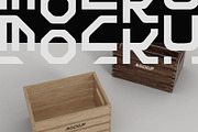 Wooden Storage Crate Mockup, a Household Mockup by hiddemaru (Thumbnail 3 of 4)