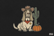 Basset Hound Sheriff With Cowboy, an Object Graphic by SharpMarketplace (Thumbnail 2 of 6)