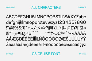 CS Cruise Modern Font