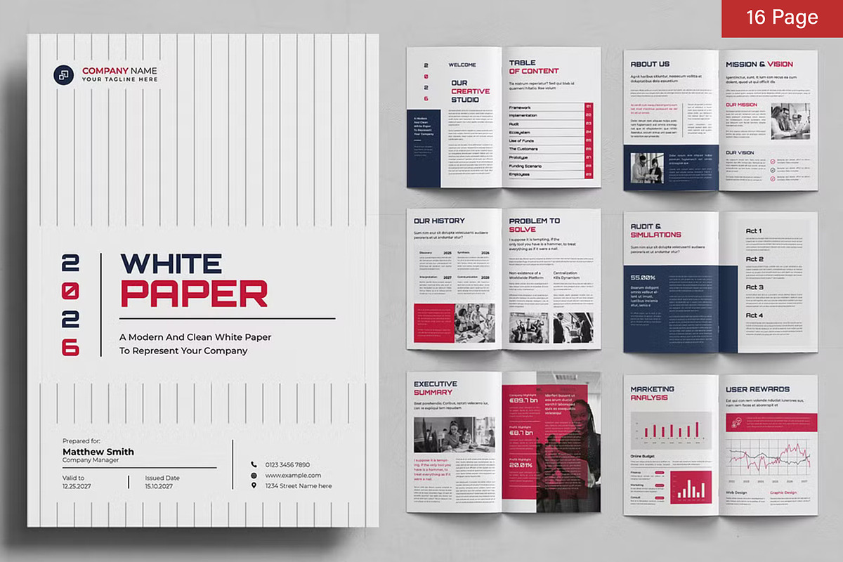 White Paper Bundle, a Brochure Template by ContestDesign (Photo 5 of 30)