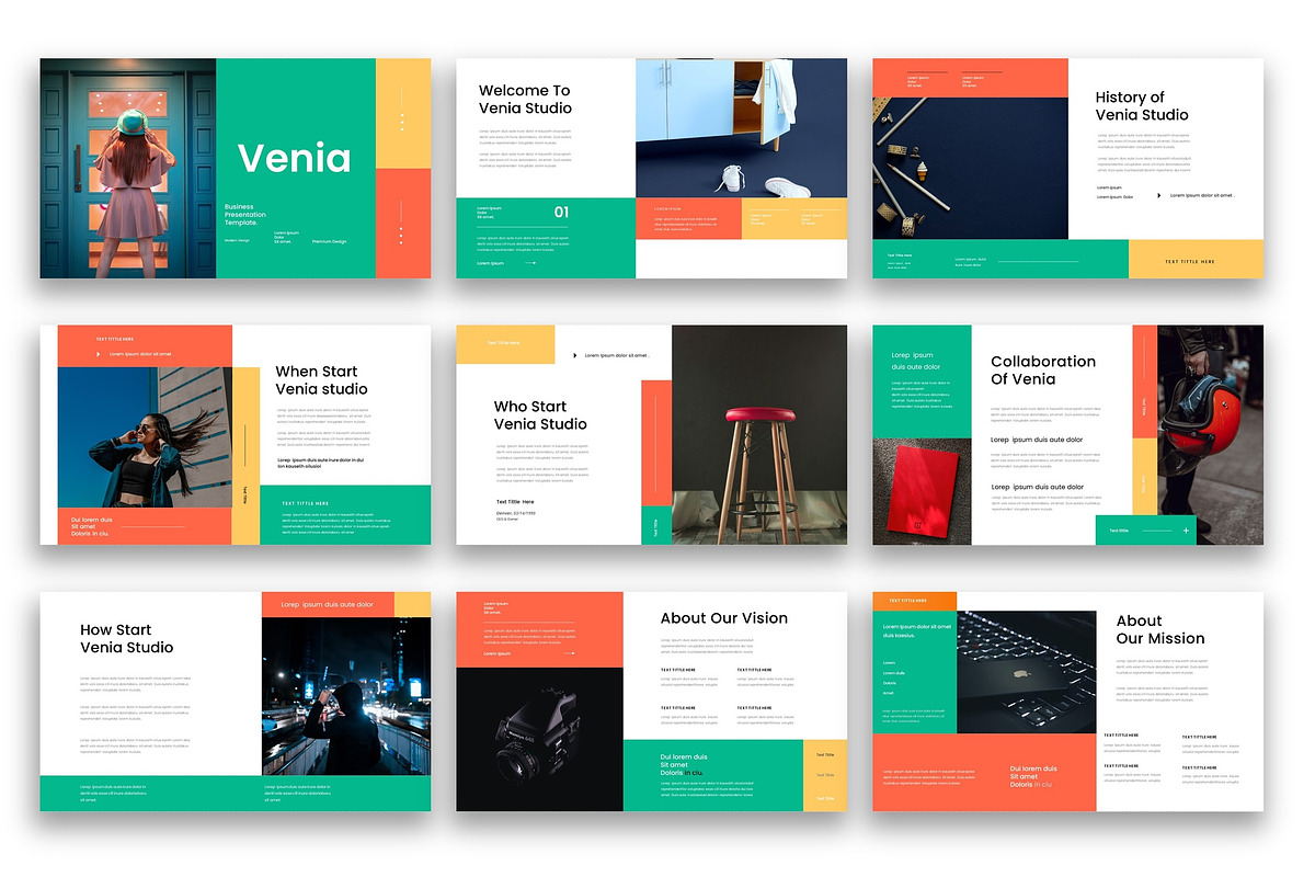 Venia–Business PowerPoint Template, a Presentation Template by kreatifreya (Photo 2 of 5)
