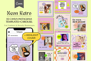 Colorful Pattern Canva Insta Post, a Social Media Template by Guavamelo Studio