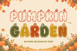 Pumpkin Garden - Autumn Font