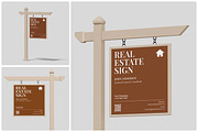 Real Estate Sign Mockup, an Advertising Mockup by Unerispace (Thumbnail 1 of 5)