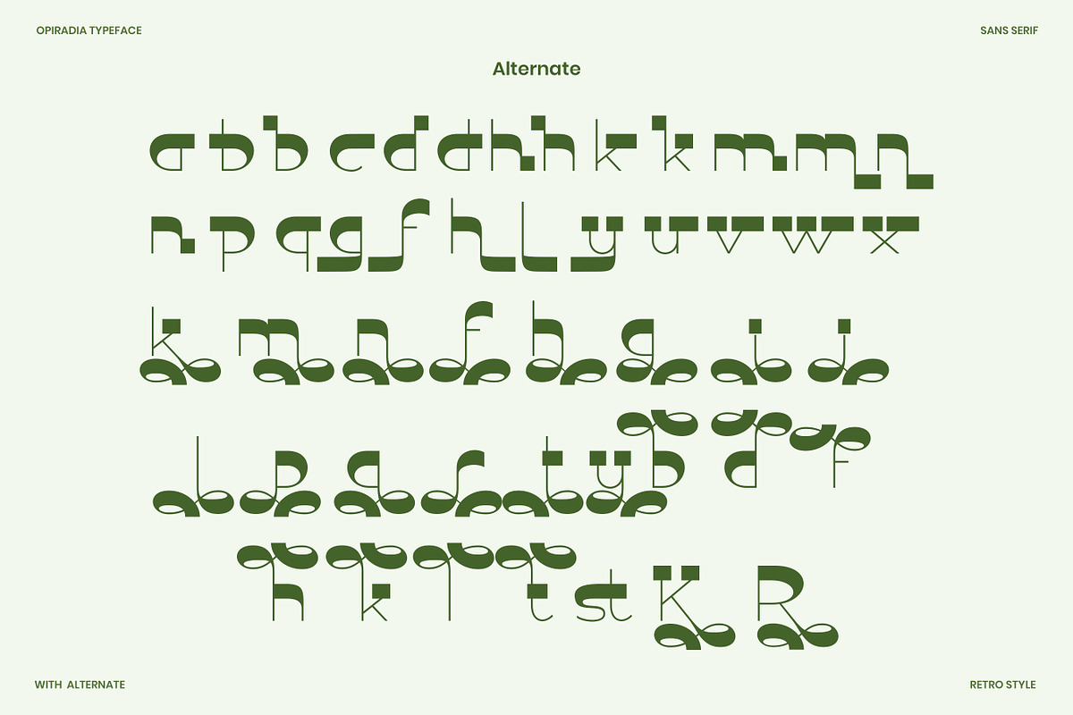 Opiradia - Retro Sans Serif Font, a Sans Serif Font by Flawless And Co (Photo 10 of 10)