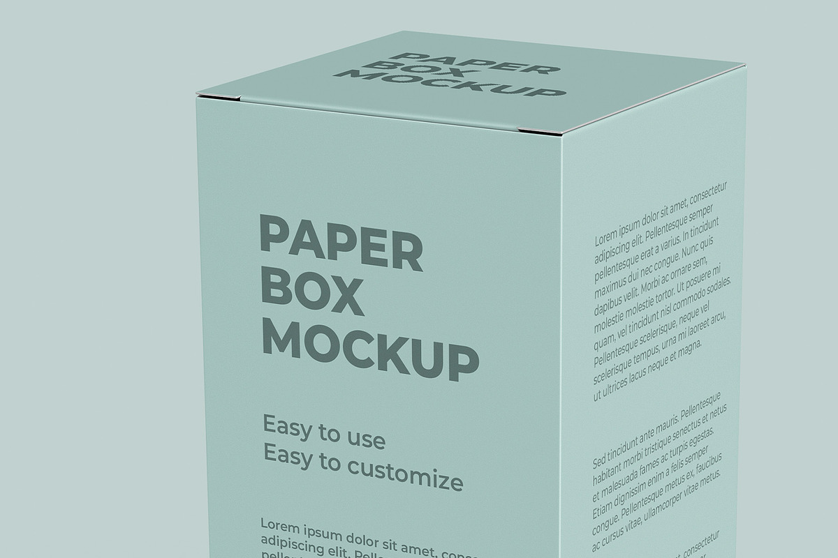 Paper Box Mockup - 8 views, a Packaging Mockup by Illusiongraphic (Photo 15 of 21)