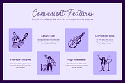 Music Doodles, an Outline Icon by Vectors Market (Thumbnail 2 of 9)