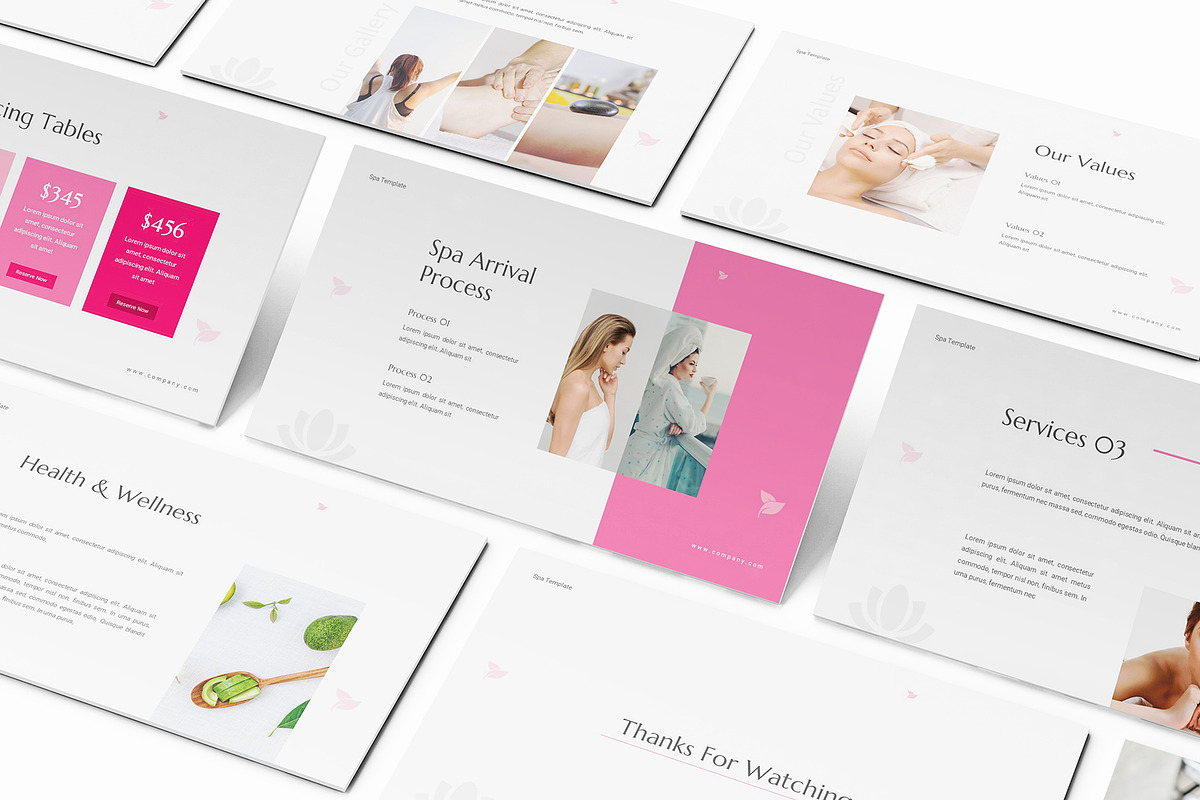 Luxury Spa Google Slides Template, a Presentation Template by Formatika ...