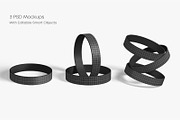 Matte Silicone Wristbands Mockup Set, an Apparel Mockup by Graphic Bird (Thumbnail 3 of 6)