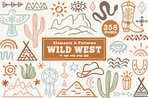 Western Bundle Clipart And Patterns