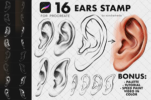 Ears Stamp Brushes Procreate
