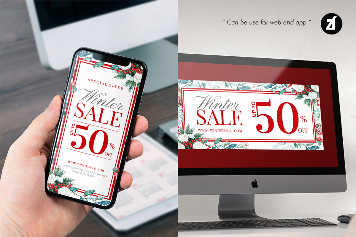 Winter sale - Digital advertising, a Social Media Template by Chanut is industries (Photo 5 of 5)