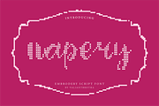 Napery | A Embroidery Scriot Font, a Handwritten Font by Berdansabersama (Thumbnail 1 of 9)
