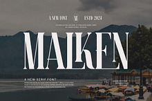 Malken Elegant Ligature Serif Font