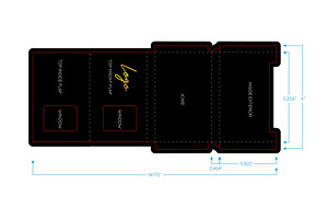 Card Box W Window Mockup Template