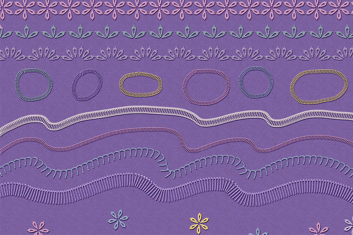 Embroidery Stitches and Fabrics Kit, a Brushes & More by JoZOO (Photo 7 of 8)