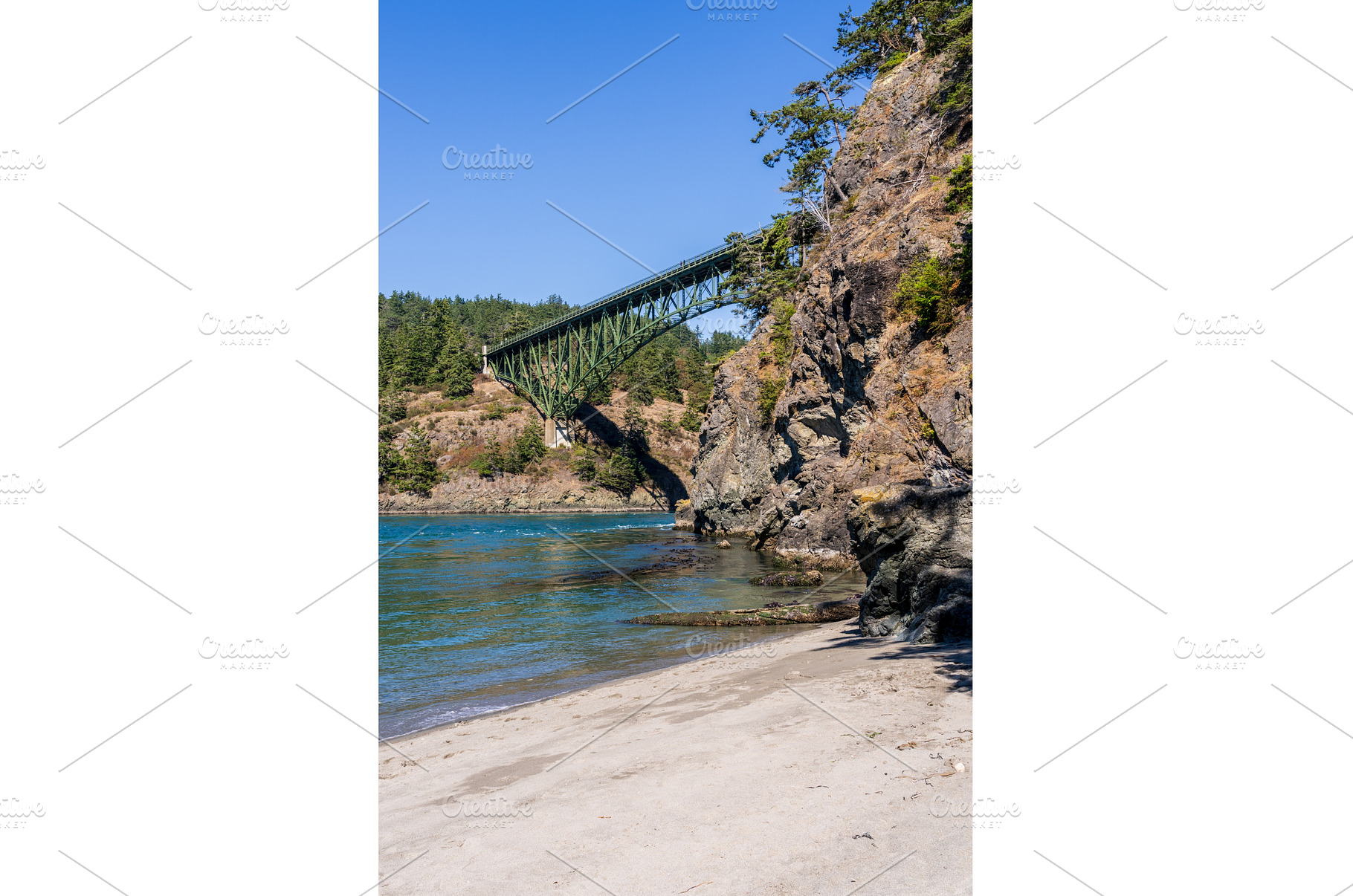 Turbulent water of Deception Pass, a Nature Photo by Backyard Stock