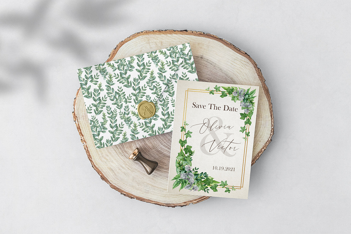 Botanical Greenery Clipart Set, a Decorative Illustration by AnitaPol (Photo 7 of 13)