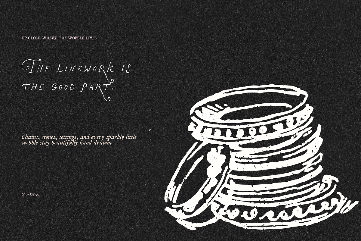 Vintage Jewelry Vector Clipart Set, an Object Illustration by The October Creative (Photo 9 of 13)