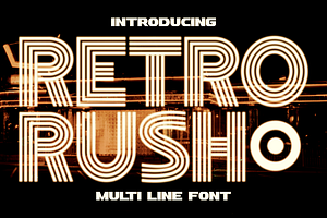 Retro Rush - Retro Font, a Font by PutraCetol Studio