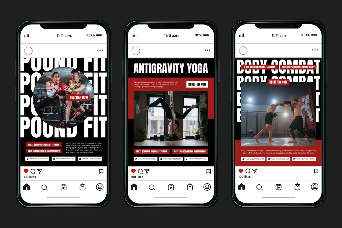 Fitness Red Template, a Social Media Template by Kalubuak (Photo 6 of 10)