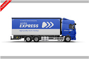 Truck Mockup- Side View, an Advertising Mockup by Bruno's Shop (Thumbnail 1 of 3)