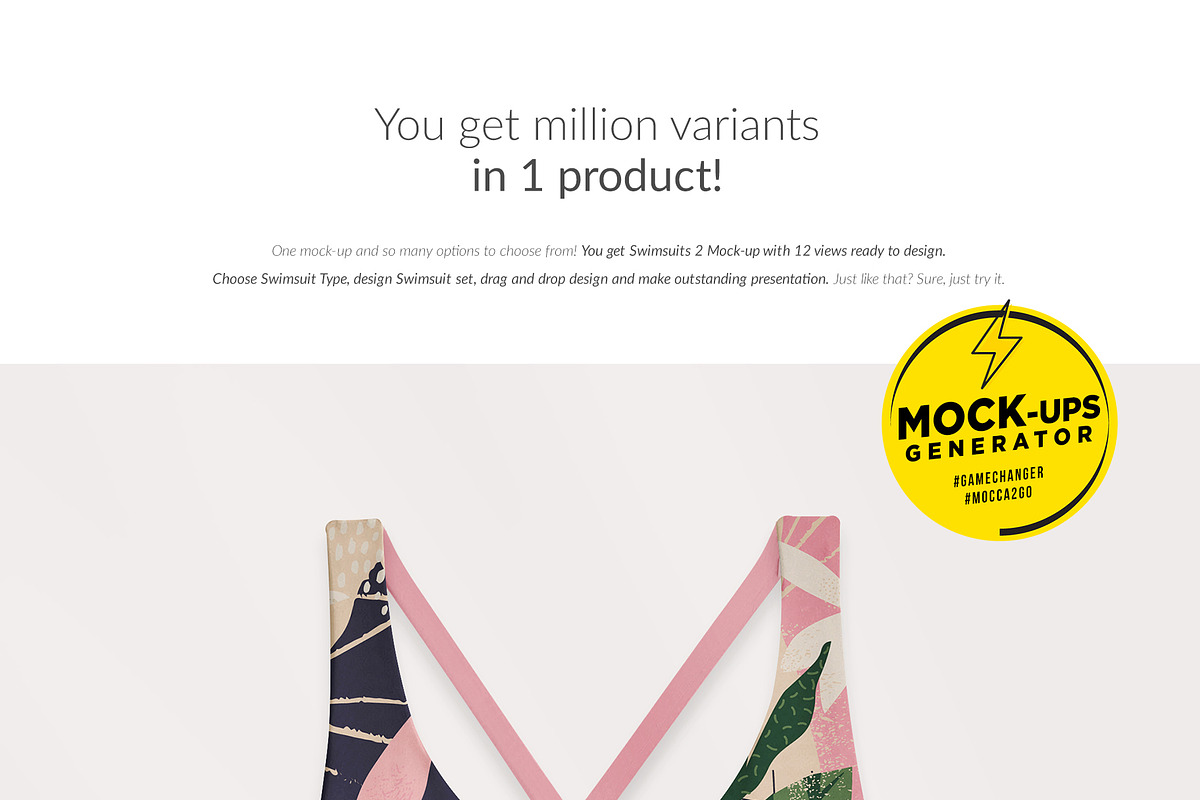 Mega Bundle Swimsuits 36x Mock-ups, a Print Template by Mocca Mockups Store (Photo 7 of 16)