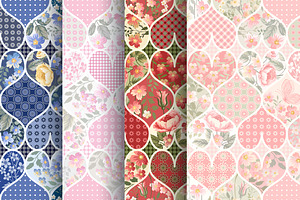 Patchwork Patterns With Hearts