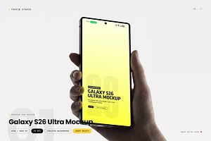 Galaxy S26 Ultra Mockup, an Android Mockup by Toasin Studio