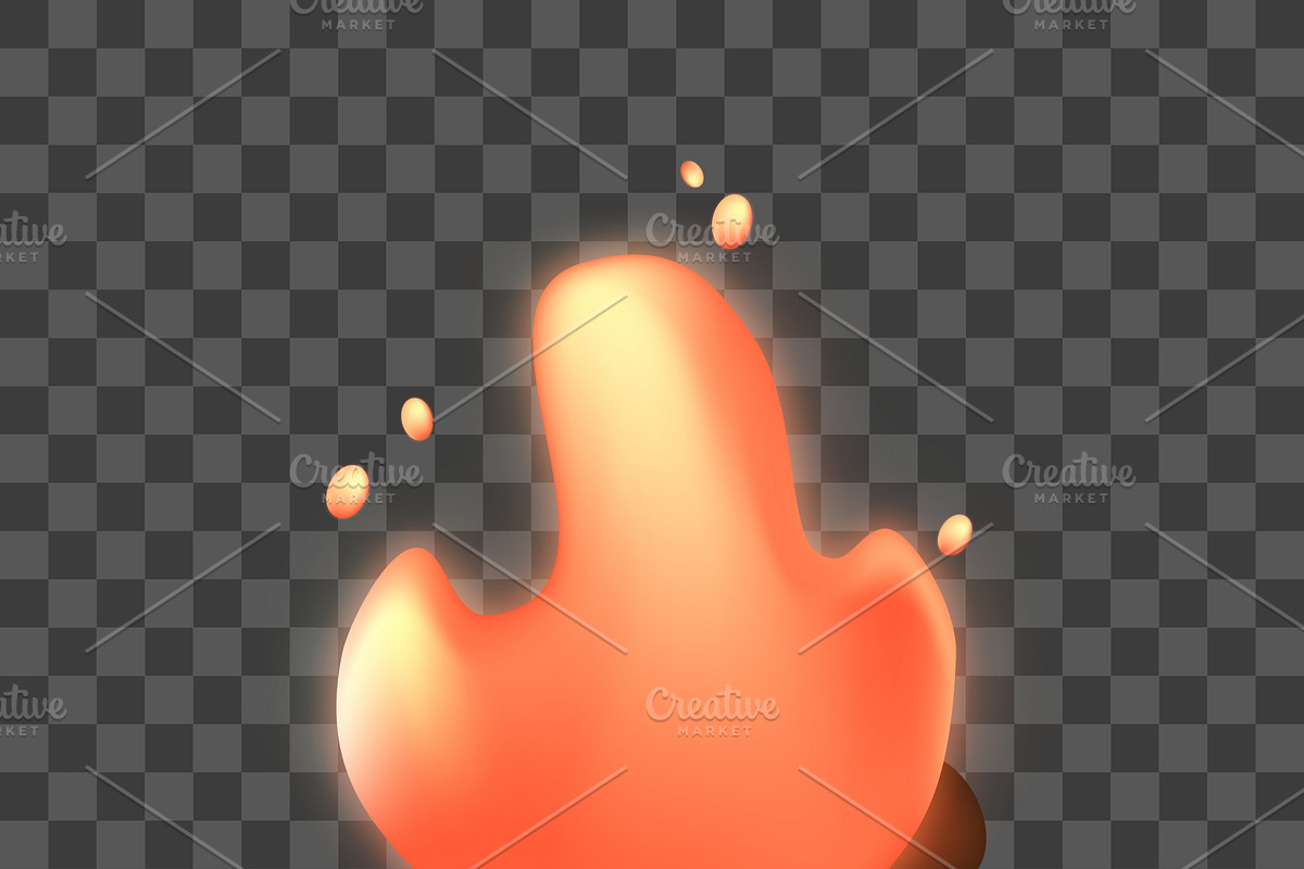 Cartoon bonfire. Fire icons, an Object Illustration by Woters little shop (Photo 3 of 7)