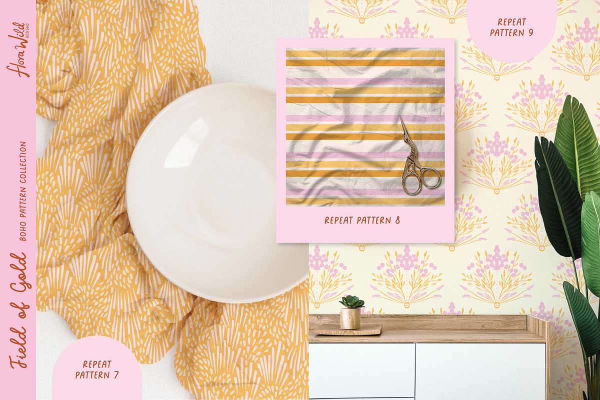 Summer Boho Pattern Collection, a Pattern Graphic by Flora Wild Designs (Photo 5 of 6)
