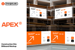 Construction Site Billboard Mockup, a Product Mockup by orenjidesign