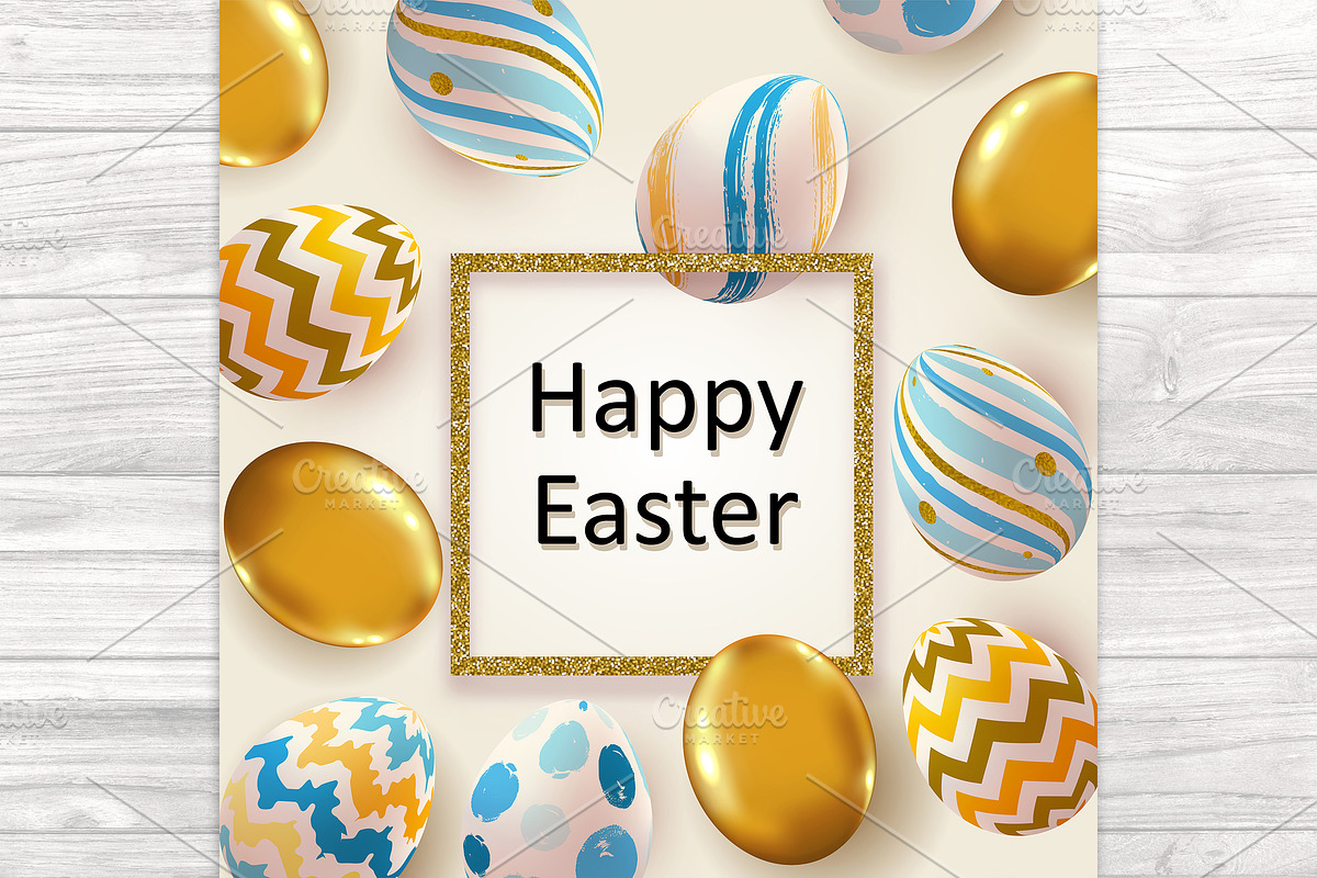 Happy Easter Greeting Card, a Seasonal Illustration by Artspace