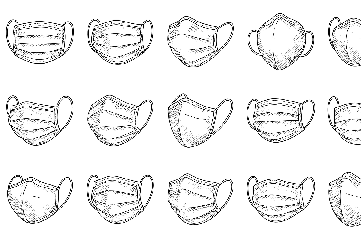 Protective Face Masks, an Object Graphic by nikagraphic (Photo 3 of 3)