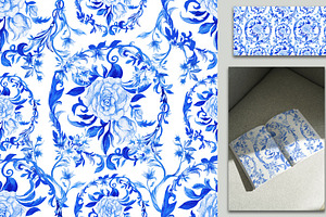 9 JPG/ Classic Flower, Chinoiserie