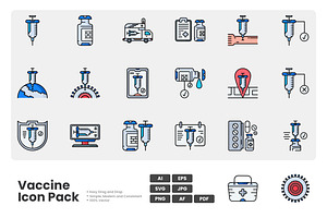 Vaccine Icon Pack, a Duotone Icon by erifqizeicon