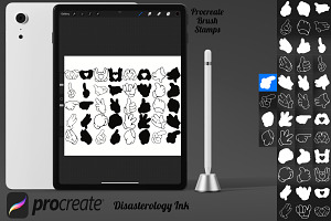 Cartoon Hand Gloves Set 1 Procreate