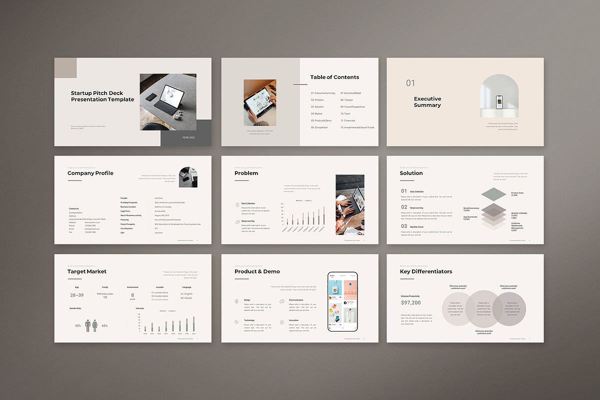 Startup Pitch Deck Presentation, a Presentation Template by CreativityForest (Photo 5 of 14)