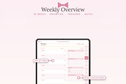 Pink Daily Planner | Hyperlinked, a Poster Template by HeavensStar (Thumbnail 5 of 12)